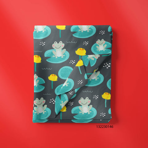 Black frog Print