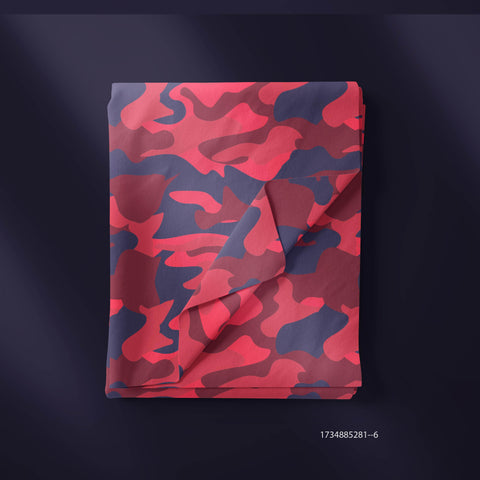 Red & Blue Camouflage Prints