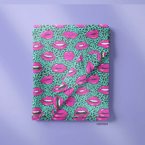 Mulberry Lips Print