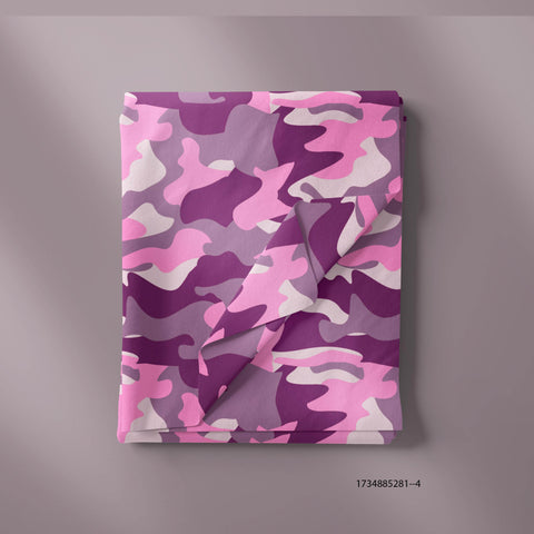 Pink, Purple & White Camouflage Prints