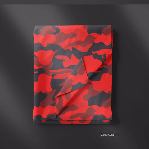 Red & Black Camouflage Prints