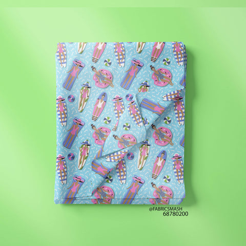 Swimming Lady Print