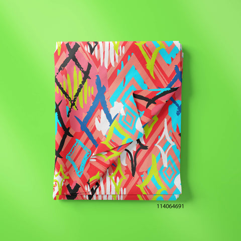 Square Cerise Print