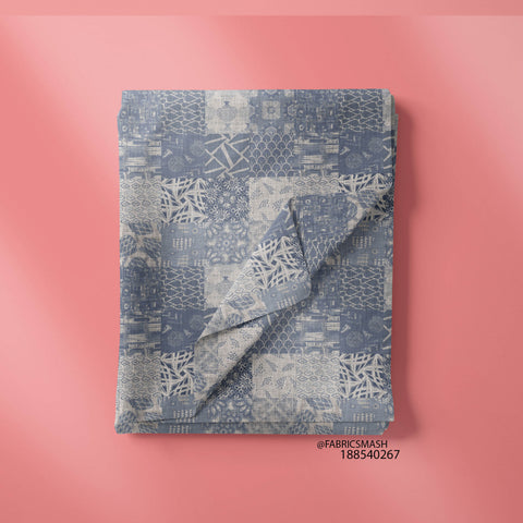 Gray Azulejo Square With Different Prints