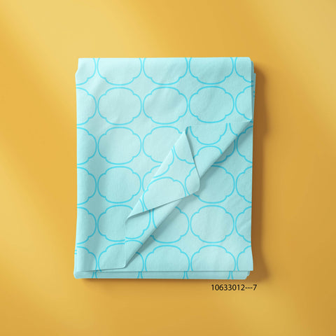 Moroccan Trellis Sky Blue & Blue Color