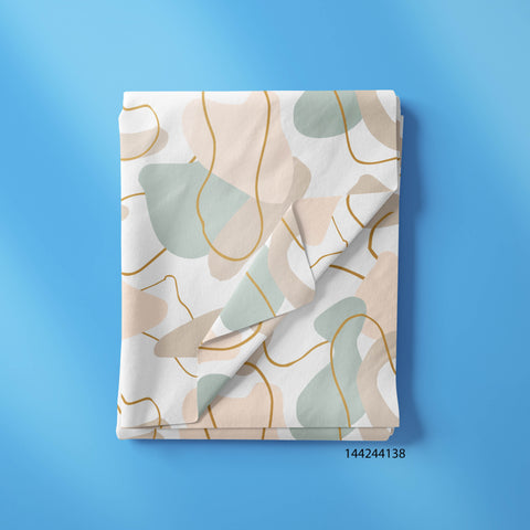 Organic With Golden Shape In Light Colors