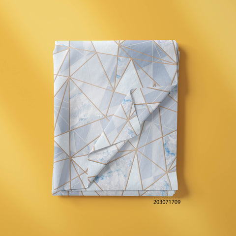 White Marble Golden lines In Geometric Shape