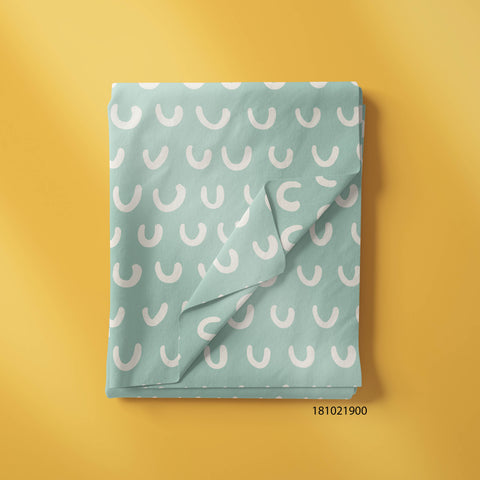 White Color U Shape in Teal Color