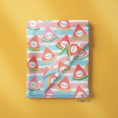 Cute Face In Watermelon With Multi Color