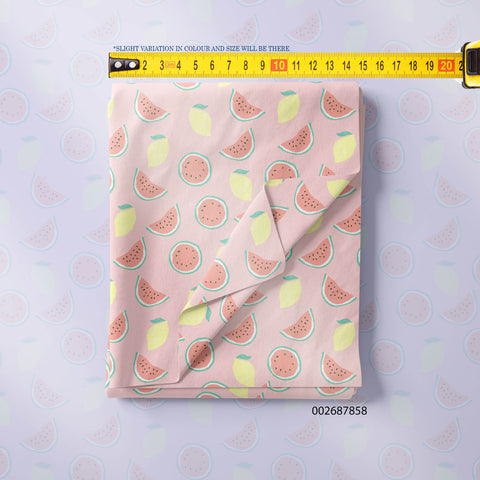 Watermelon & lemon In Peach Color