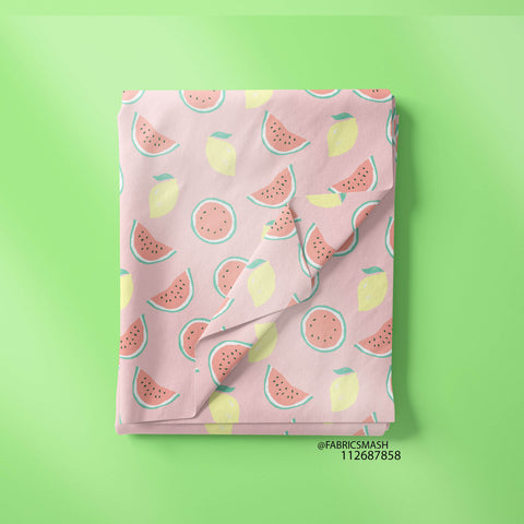 Watermelon & lemon in Pink color