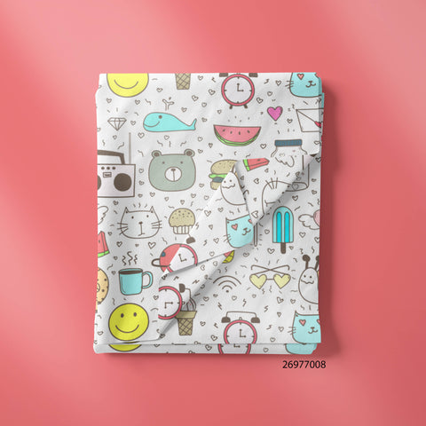 Smiley Face With Clock & Radio